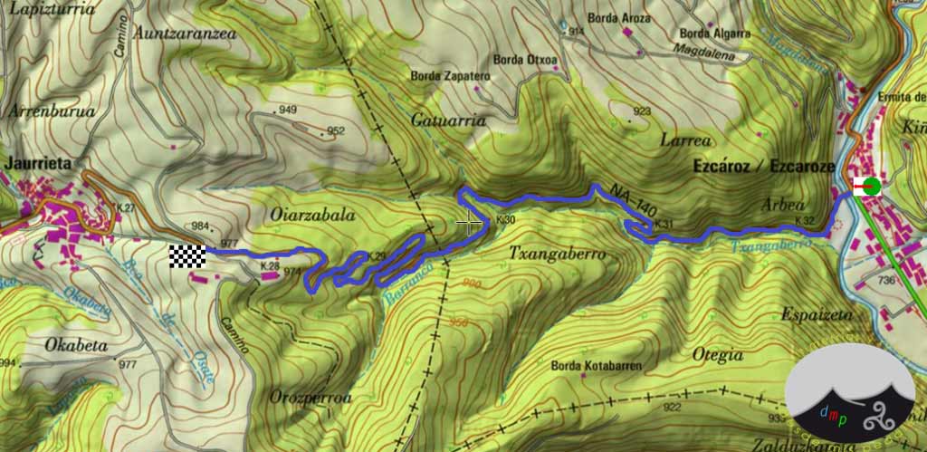 jaurrieta map